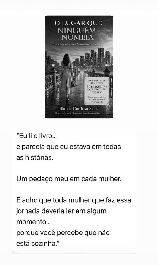 Leitora: eu li o livro e parecia que eu estava em todas as histórias